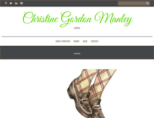 Tablet Screenshot of christinegordonmanley.com